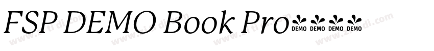 FSP DEMO Book Pro字体转换 FSP DEMO Book Pro字体转换